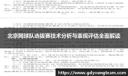 北京网球队选拔赛技术分析与表现评估全面解读